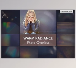 Download Warm Radiance Photo Overlays CreativeMarket - 13463560