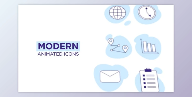 Download Modern Animated Icons (Videohive 45320745) - AE Project