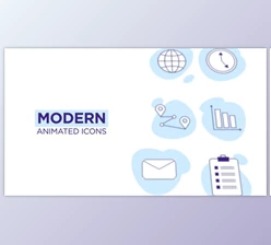 Download Modern Animated Icons (Videohive 45320745) - AE Project