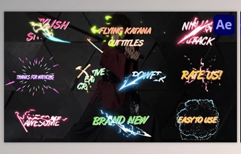 Download <span class='badge badge-warning'>Flying</span> Katana Cut Titles for After Effects (<span class='badge badge-warning'>Videohive</span> 45630508) - AE Project