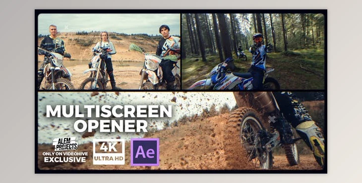 Download Multiscreen Opener – Split Screen Intro – Dynamic Sport Opener (Videohive 45309602) - AE Project