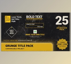 Download Grunge Title Pack (Videohive 45924910) - AE Project
