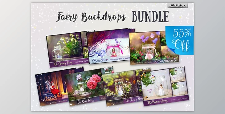 Download Fairy Backdrops Bundle - CreativeMarket 1545825