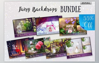 Download Fairy Backdrops Bundle - <span class='badge badge-warning'>CreativeMarket</span> 1545825