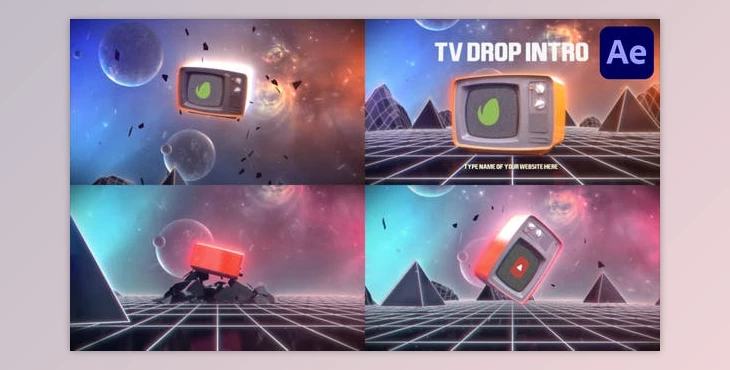 Download TV Drop Intro for After Effects (Videohive 45546615) - AE Project