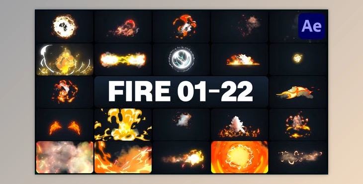 Download Advanced Fire Elements for After Effects (Videohive 45872413) - AE Project