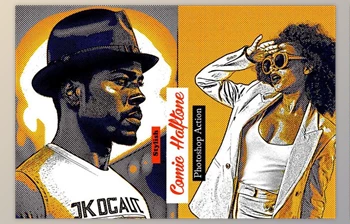 Download Stylish Comic <span class='badge badge-warning'>Halftone</span> PS Action <span class='badge badge-warning'>Creativemarket</span> - 17695014