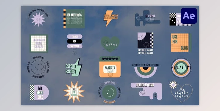 Download Modern Design Titles for After Effects (Videohive 46060811) - AE Project