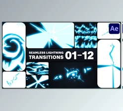 Download Seamless Lightning Transitions for After Effects (Videohive 46081260) - AE Project
