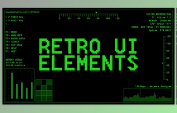 Download Megakrunch – <span class='badge badge-warning'>Retro</span> UI Elements 4K