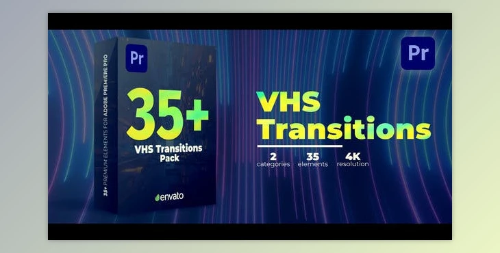 Download VHS Transitions | Premiere Pro (Videohive 46049994) - PR Project