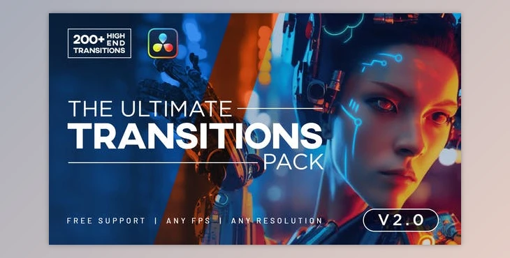 Download The Ultimate Transitions Pack V2 – DaVinci Resolve (Videohive 33870760)