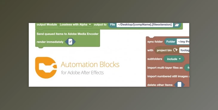 Aescripts - Download Automation Blocks for After Effects