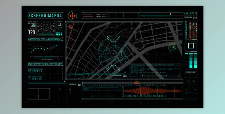 Download HUD700 Screen MAP4 (Videohive 46060913) - AE Project