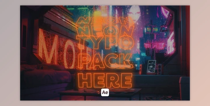 Download Kinetic Neon Typo 02 (Videohive 46117753) - AE Project