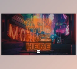 Download Kinetic Neon Typo 02 (Videohive 46117753) - AE Project