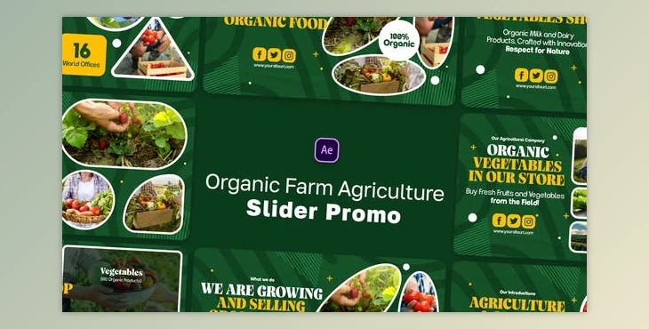 Download Organic Farm Agriculture Slider Promo (Videohive 46116783) - AE Project