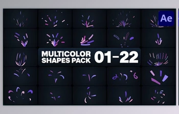Download Multicolor Shapes for After <span class='badge badge-warning'>Effects</span> (Videohive 46102663) - AE Project
