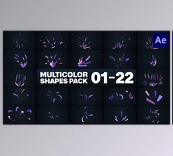 Download Multicolor Shapes for After Effects (Videohive 46102663) - AE Project