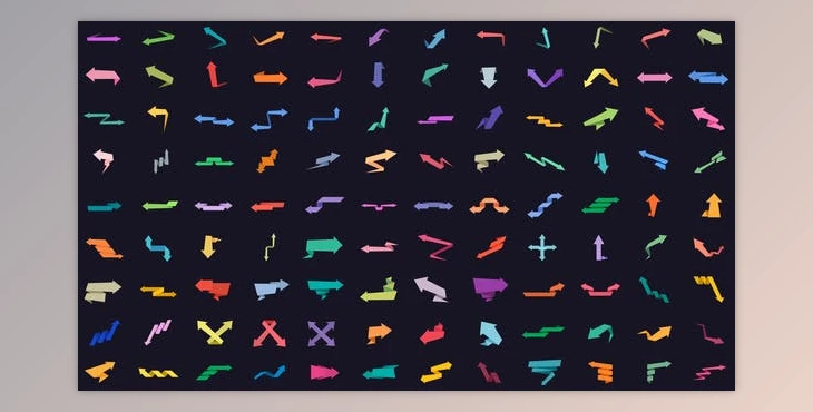 Download 108 Origami Arrows (Videohive 45909130) - AE Project