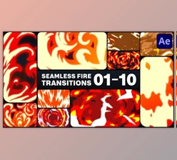 Download Seamless Fire Transitions for After Effects (Videohive 45882371) - AE Project