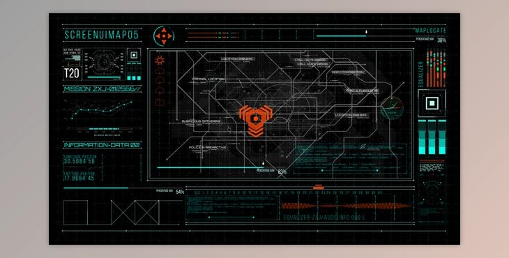 Download HUD700 Screen MAP5 (Videohive 46158838) - AE Project
