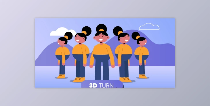 Download Character Animation: Simulating 3D Turns with Adobe After Effects