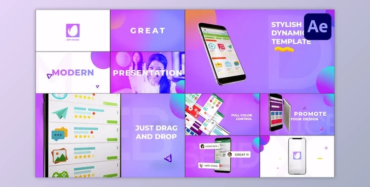 Download App Dynamic Promo for After Effects (Videohive 45976692) - AE Project