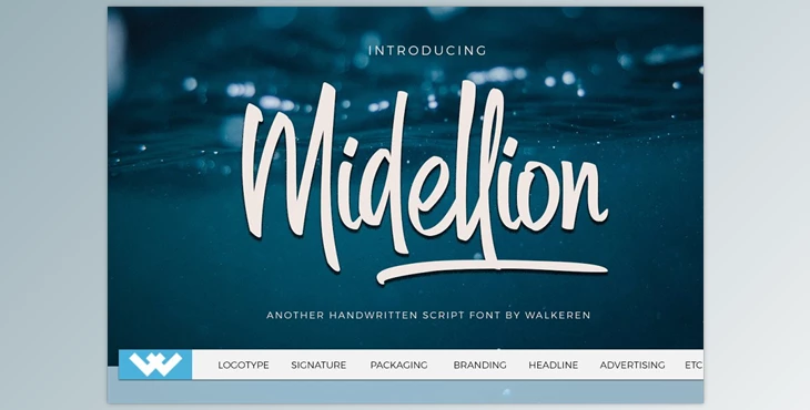 Download Midellion Script Font 2696767
