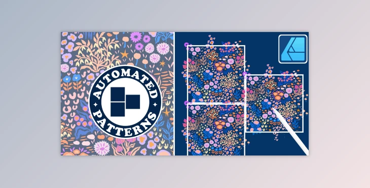 Download Surface Pattern Design in Affinity Designer: Ditsy Floral Half-Drop Repeat Pattern