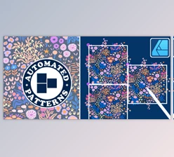 Download Surface Pattern Design in Affinity Designer: Ditsy Floral Half-Drop Repeat Pattern