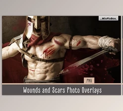 Download Wounds and Scars Overlays CreativeMarket - 5326626