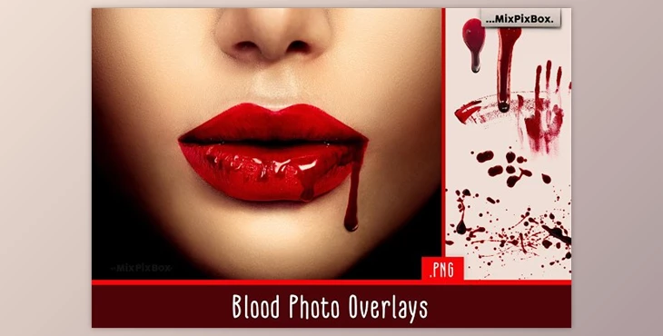 Download Blood Photo Overlays CreativeMarket - 5326599