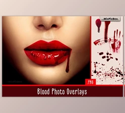 Download Blood Photo Overlays CreativeMarket - 5326599