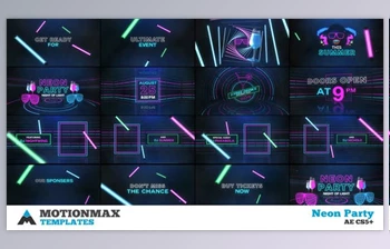 Download Neon Party – Summer Party 06 (Videohive <span class='badge badge-warning'>22450820</span>) - AE Project