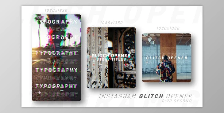 Download Instagram Glitch Opener (Videohive 46212645) - AE Project