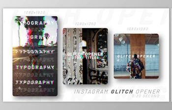 Download Instagram <span class='badge badge-warning'>Glitch</span> Opener (Videohive 46212645) - AE Project