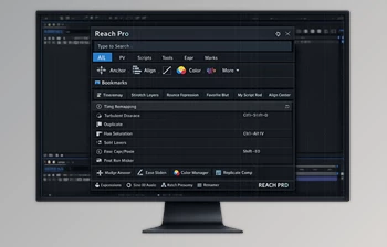 Reach Pro - Powerful Search Bar to Access and Bookmark in Ae by <span class='badge badge-warning'>Aescripts</span> (v3.0.15 for Win, Mac)