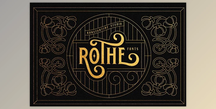 Download ROTHE – Vintage Luxury Font 2445803