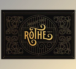 Download ROTHE – Vintage Luxury Font 2445803