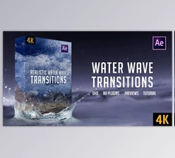 Download Realistic Water Wave Transitions | 4K (Videohive 25459202) - AE Project
