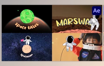 Download Space And <span class='badge badge-warning'>Spaceman</span> Titles for After Effects (Videohive 46212228) - AE Project