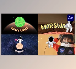 Download Space And Spaceman Titles for After Effects (Videohive 46212228) - AE Project