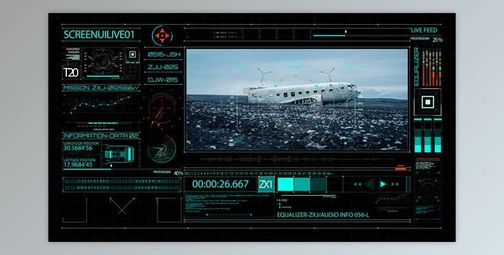 Download HUD700 Screen UI 3 (Videohive 45481610) - AE Project