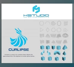 Download 3d-kstudio Curlipse 1.0.33.23 for 3ds Max 2017 – 2024