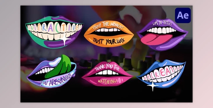 Download Lips and Titles for After Effects (Videohive 46330069) - AE Project