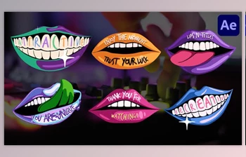 Download Lips and Titles for After <span class='badge badge-warning'>Effects</span> (Videohive 46330069) - AE Project