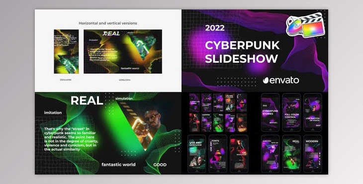 Download Cyberpunk Glitch Slideshow for FCPX (Videohive 45282319)