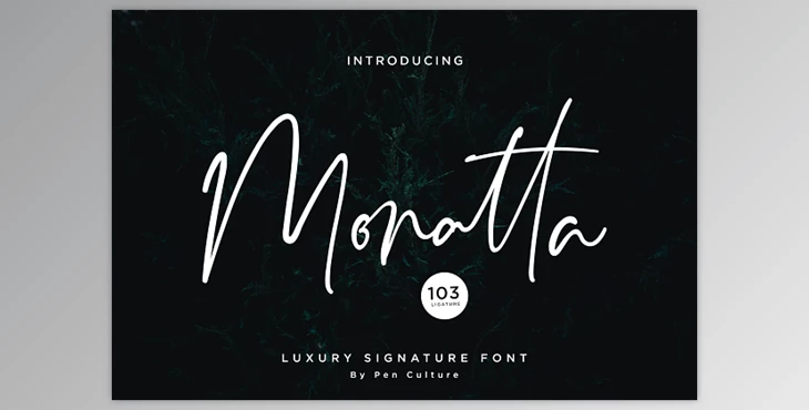 Download Monatta Font 3812117