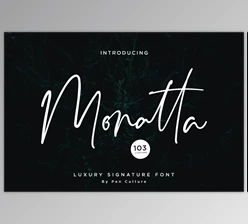 Download Monatta Font 3812117